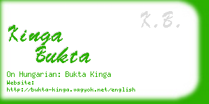kinga bukta business card